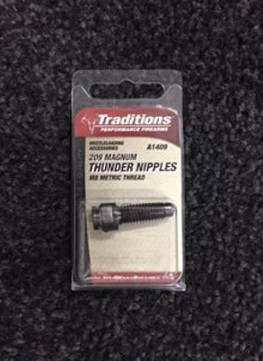 A1409 Traditions 209 Magnum Thunder Nipple M8 Metric Thread  # A1409  New! 